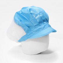 크린룸 투피스 여성용 망사형 위생 모자