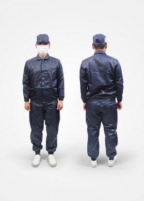 크린룸 무진복 ( 네이비 - TP 투피스 상하의 SET ) 제전 방진복