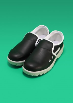 검정 통기성 크린룸 제전 방진 안전 단화